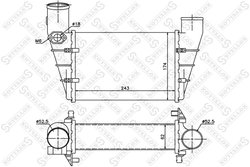 INTERCOOLER STELLOX 10-40081-SX - Compatibil cu AUDI, VW
