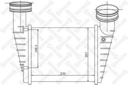 INTERCOOLER STELLOX 10-40158-SX - Compatibil cu SKODA, VW