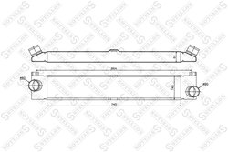 INTERCOOLER STELLOX 10-40174-SX - Compatibil cu CITROEN, FIAT, PEUGEOT
