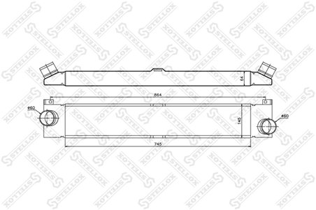 Intercooler Stellox 10-40174-SX