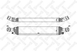 INTERCOOLER STELLOX 10-40184-SX - Compatibil cu AUDI, PORSCHE