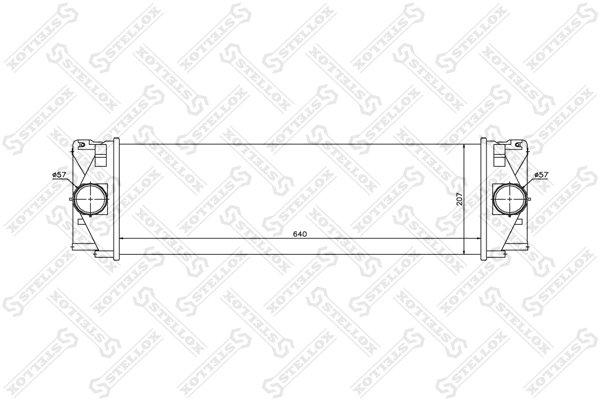 Intercooler Stellox 10-40206-SX