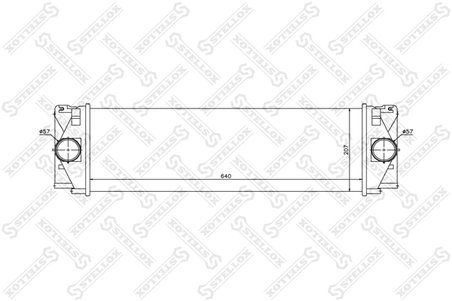 Intercooler Stellox 10-40206-SX