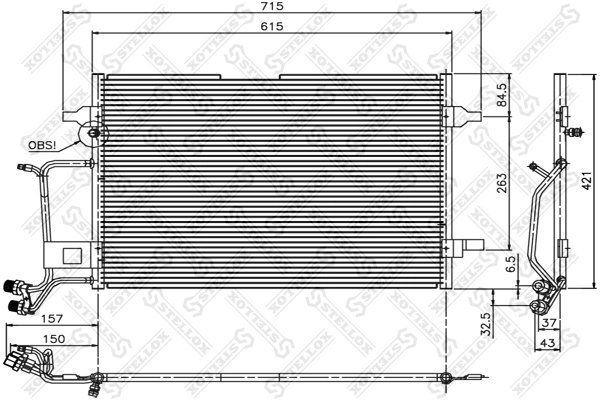 Radiator climatizare Stellox 10-45006-SX