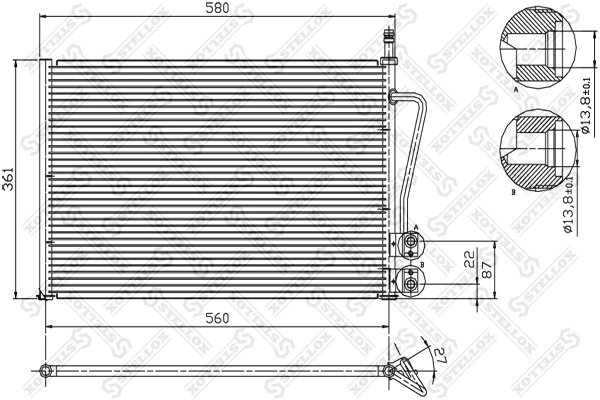 Radiator climatizare Stellox 10-45020-SX