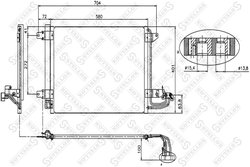 Radiator climatizare Stellox 10-45023-SX