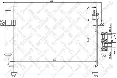 RADIATOR CLIMATIZARE STELLOX 10-45027-SX - Compatibil cu HYUNDAI