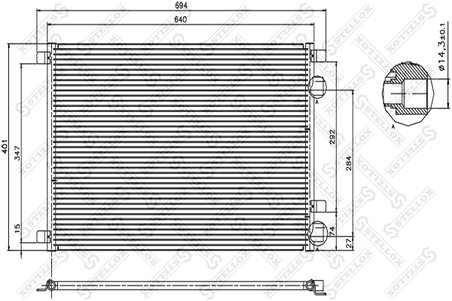Radiator climatizare Stellox 10-45034-SX