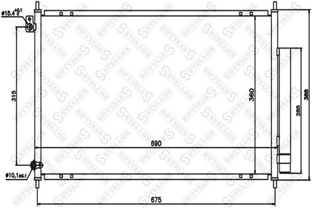 RADIATOR CLIMATIZARE STELLOX 10-45061-SX - Compatibil cu HONDA