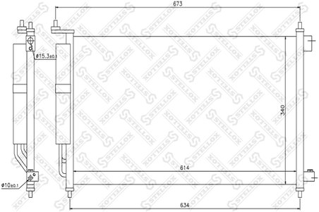 RADIATOR CLIMATIZARE STELLOX 10-45224-SX - Compatibil cu NISSAN, RENAULT