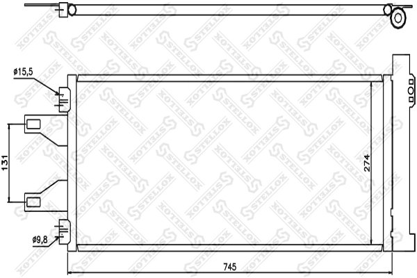 Radiator climatizare Stellox 10-45548-SX