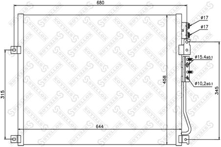 RADIATOR CLIMATIZARE STELLOX 10-45576-SX - Compatibil cu JEEP