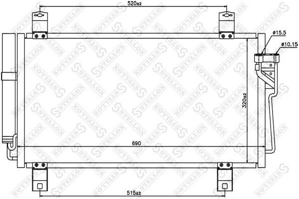 Radiator climatizare Stellox 10-45642-SX