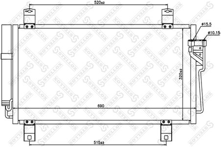 Radiator climatizare Stellox 10-45642-SX