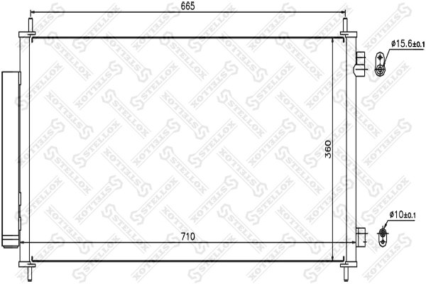 RADIATOR CLIMATIZARE STELLOX 10-45646-SX - Compatibil cu HONDA