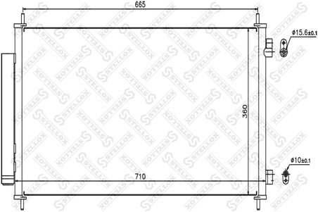RADIATOR CLIMATIZARE STELLOX 10-45646-SX - Compatibil cu HONDA