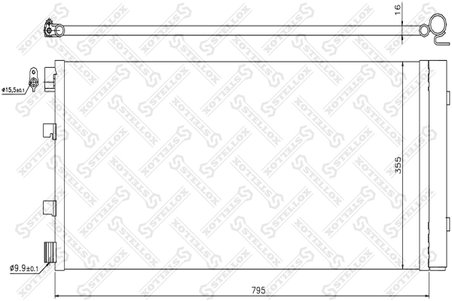 RADIATOR CLIMATIZARE STELLOX 10-45737-SX - Compatibil cu NISSAN, OPEL, RENAULT