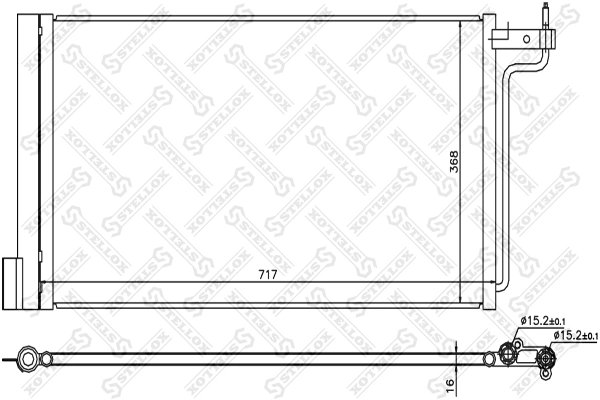 RADIATOR CLIMATIZARE STELLOX 10-45739-SX - Compatibil cu FORD