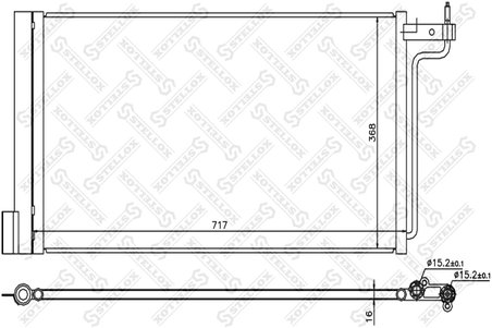 RADIATOR CLIMATIZARE STELLOX 10-45739-SX - Compatibil cu FORD