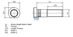 Bolt roata DT Spare Parts 10.10092