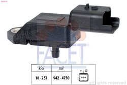 SENZOR PRESIUNE AER FACET 10.3113 - Compatibil cu CITROEN, FIAT, FORD, LANCIA, MAZDA, PEUGEOT, TOYOTA