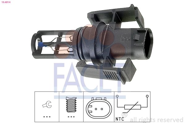 SENZOR TEMPERATURA AER ADMISIE FACET 10.4014 - Compatibil cu CHRYSLER, DAEWOO, DODGE, JEEP, MERCEDES-BENZ, MITSUBISHI, PUCH, SMA
