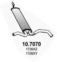 TOBA ESAPAMENT FINALA ASSO 10.7070 - Compatibil cu CITROEN, PEUGEOT, TOYOTA