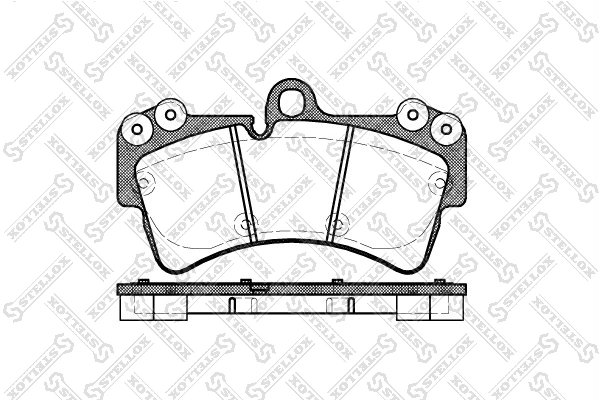 SET PLACUTE FRANA STELLOX 1006 000B-SX - Compatibil cu AUDI, PORSCHE, VW