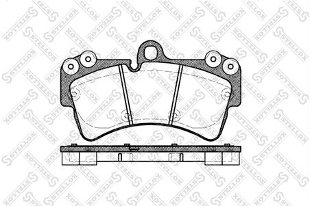SET PLACUTE FRANA STELLOX 1006 000B-SX - Compatibil cu AUDI, PORSCHE, VW