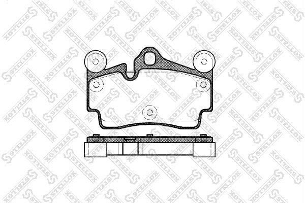 Set placute frana Stellox 1007 000-SX