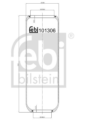 Burduf suspensie pneumatica Febi Bilstein 101306