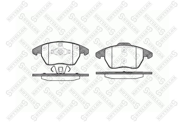 Set placute frana Stellox 1041 010-SX