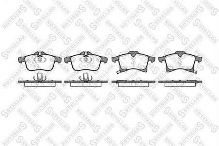 SET PLACUTE FRANA STELLOX 1047 002-SX - Compatibil cu CHEVROLET, OPEL