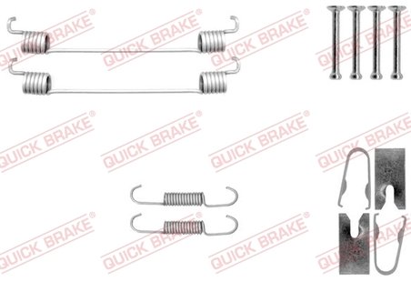 SET ACCESORII SABOTI FRANA QUICK BRAKE 105-0040 - Compatibil cu DACIA, FORD, RENAULT, SEAT, SMART, VW