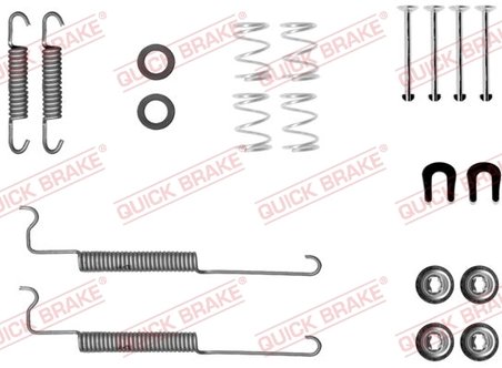 SET ACCESORII SABOTI FRANA QUICK BRAKE 105-0049 - Compatibil cu CHEVROLET, SSANGYONG