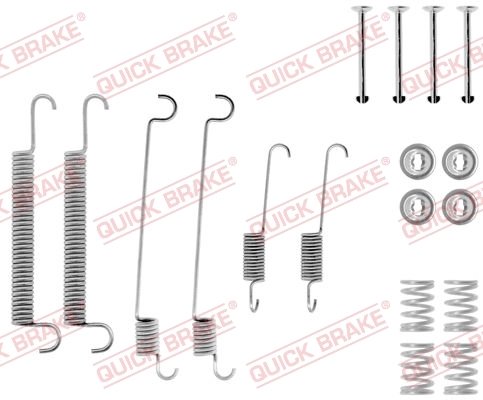 SET ACCESORII SABOTI FRANA QUICK BRAKE 105-0547 - Compatibil cu PEUGEOT, RENAULT, TALBOT, VOLVO