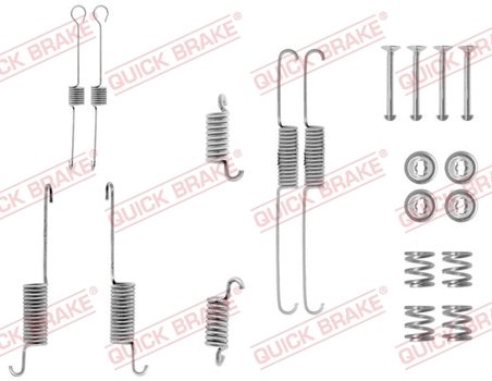 SET ACCESORII SABOTI FRANA QUICK BRAKE 105-0615 - Compatibil cu FORD