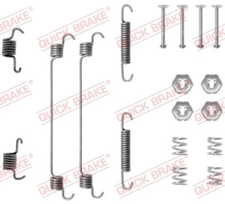 SET ACCESORII SABOTI FRANA QUICK BRAKE 105-0657 - Compatibil cu ALFA ROMEO, CITROEN, FIAT, LANCIA, RENAULT