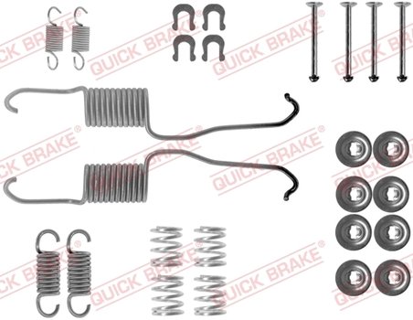SET ACCESORII SABOTI FRANA QUICK BRAKE 105-0684 - Compatibil cu DAIHATSU, TOYOTA