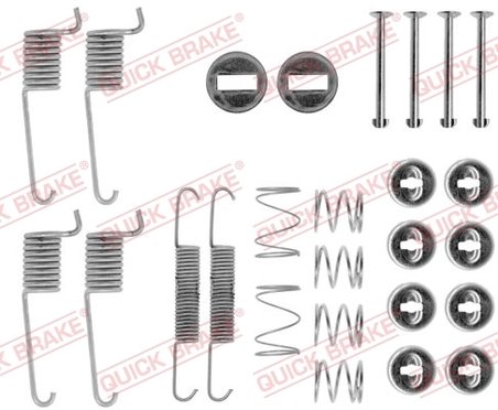 SET ACCESORII SABOTI FRANA QUICK BRAKE 105-0714 - Compatibil cu MERCEDES-BENZ