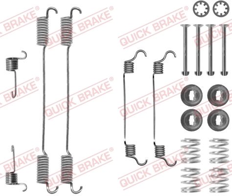 SET ACCESORII SABOTI FRANA QUICK BRAKE 105-0740 - Compatibil cu CITROEN, FIAT, LANCIA, PEUGEOT