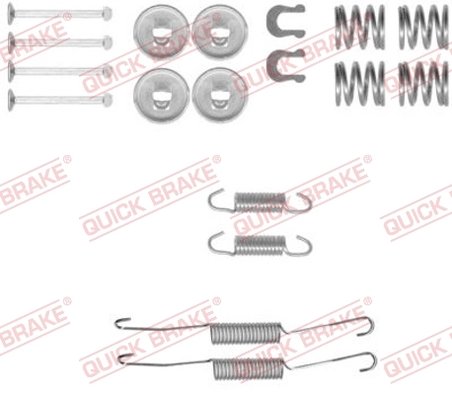 SET ACCESORII SABOTI FRANA QUICK BRAKE 105-0778 - Compatibil cu TOYOTA