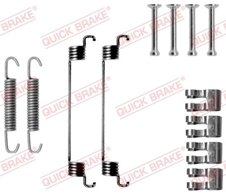 SET ACCESORII SABOTI FRANA QUICK BRAKE 105-0783 - Compatibil cu FIAT, FORD