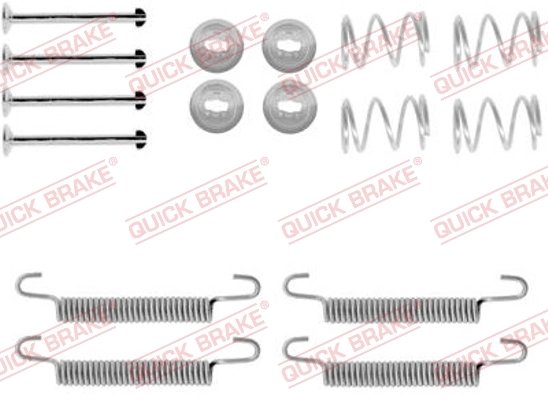 SET ACCESORII SABOTI FRANA QUICK BRAKE 105-0791 - Compatibil cu OPEL, VAUXHALL