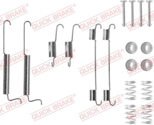 SET ACCESORII SABOTI FRANA QUICK BRAKE 105-0795 - Compatibil cu CHEVROLET, DAEWOO
