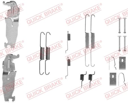SET ACCESORII SABOTI FRANA QUICK BRAKE 105-0811S - Compatibil cu NISSAN