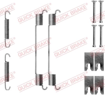 SET ACCESORII SABOTI FRANA QUICK BRAKE 105-0814 - Compatibil cu CITROEN, FIAT, FORD, LANCIA, PEUGEOT