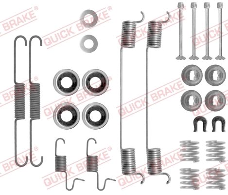 SET ACCESORII SABOTI FRANA QUICK BRAKE 105-0818 - Compatibil cu NISSAN