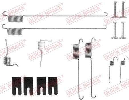 SET ACCESORII SABOTI FRANA QUICK BRAKE 105-0829 - Compatibil cu LAND ROVER