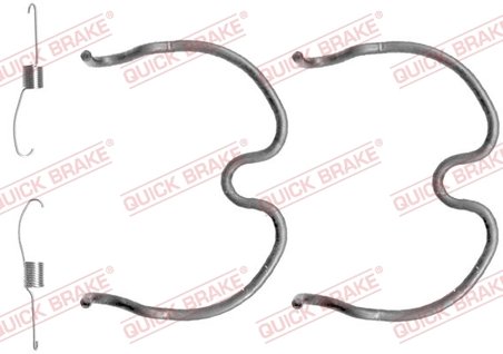 SET ACCESORII SABOTI FRANA QUICK BRAKE 105-0837 - Compatibil cu OPEL, VAUXHALL